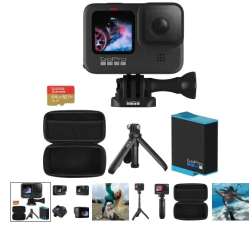 Экшн камера GoPro HERO9 Black + комплект аксессуаров