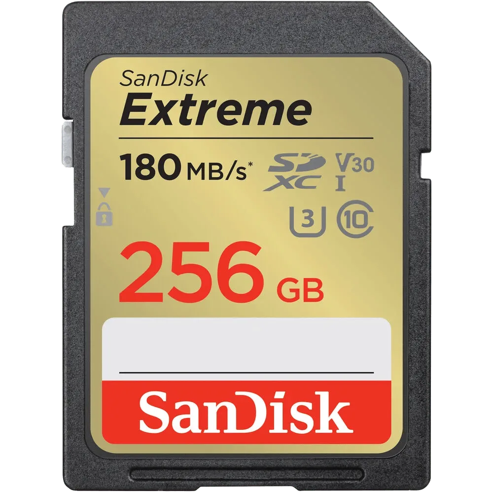 Карта памяти SanDisk 256GB Extreme SDXC UHS-I 180 MB/s