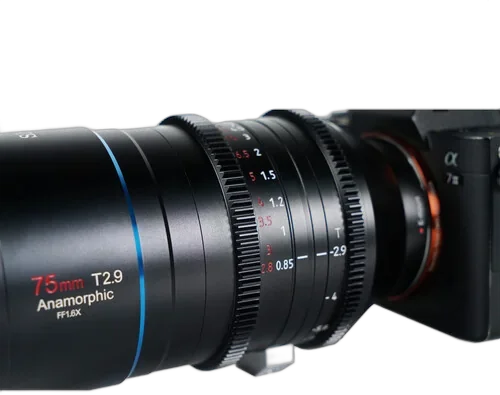 Объектив Sirui Venus Anamorphic 75mm T2.9 1.6x на Canon RF-mount