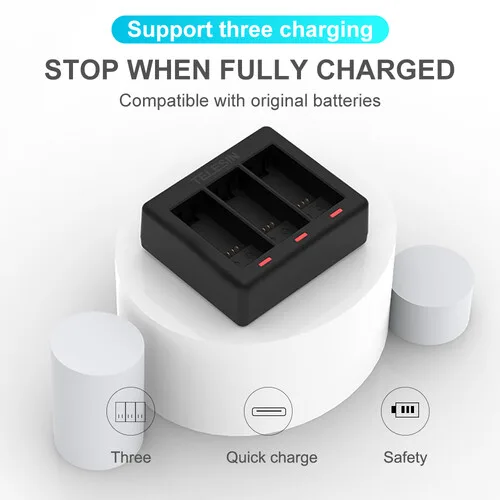 Зарядное устройство TELESIN 3-Channel Battery Charger для GoPro HERO9/10/11/12