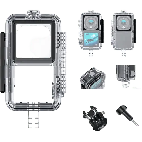 Аквабокс TELESIN Waterproof Housing Case для DJI Action 2 dual screen/power combo