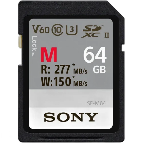 Карта памяти Sony 64GB SF-M/T2 UHS-II SDXC 150Mb/s