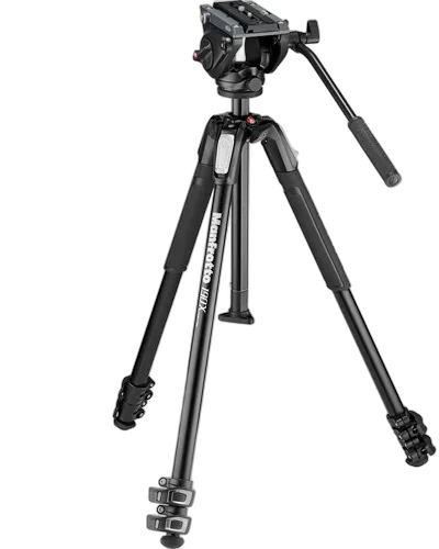 Штатив Manfrotto MT190X3 с видеоголовой MVH500AH