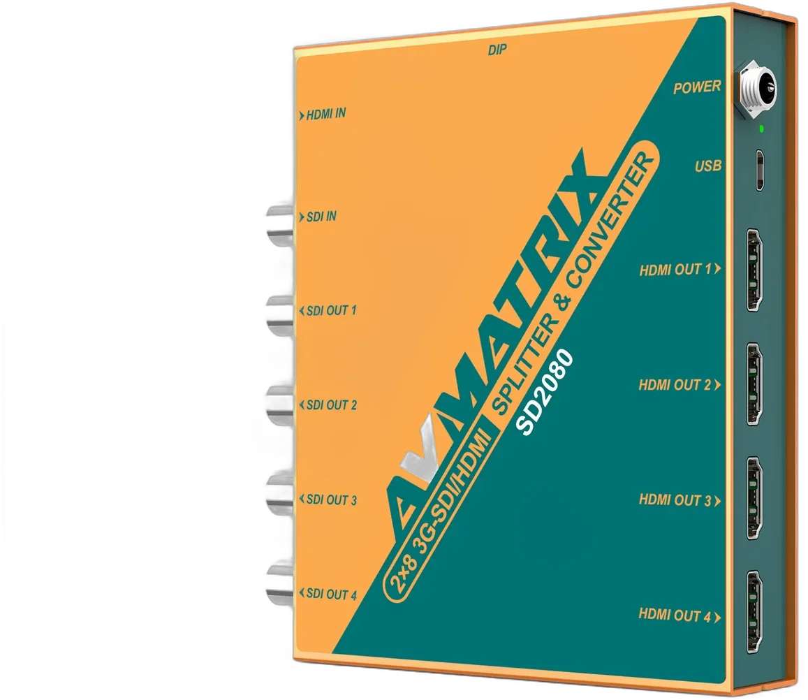 Конвертер AVMatrix 2 x 8 SDI/HDMI Splitter and Converter SD2080