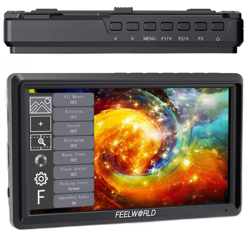 Монитор FeelWorld FW568 V3 6" 3D LUT IPS 450 cd/m²