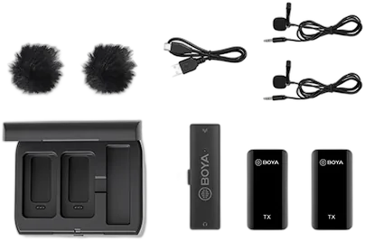 Радиопетличный Boya BY-XM6 K4 (2 спикера для смартфонов Apple)