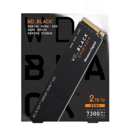 Внутренний жесткий диск WD 2TB WD_BLACK SN850X Gaming Internal NVMe PCIe 4.0 SSD
