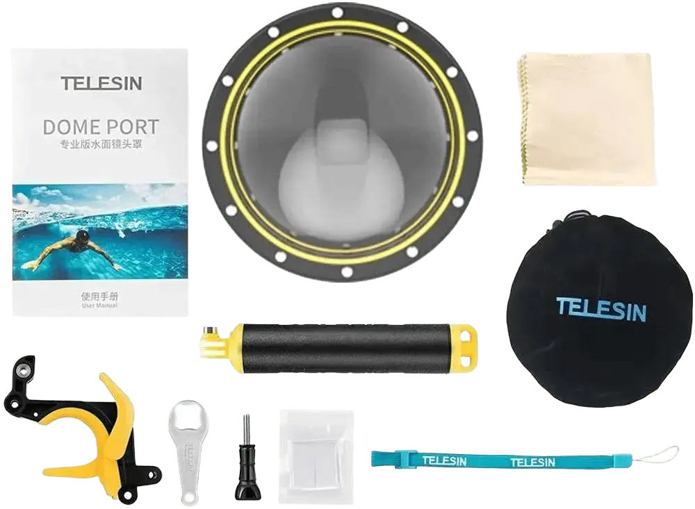 Купольный аквабокс TELESIN 6" Waterproof Dome Housing for GoPro HERO 9/10/11/12