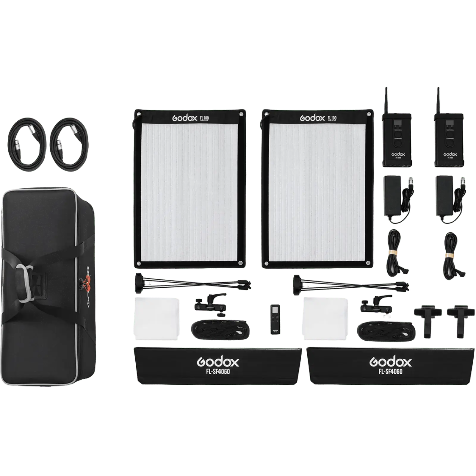Комплект светодиодных осветителей Godox FL100-K2 kit гибкий 40*60CM