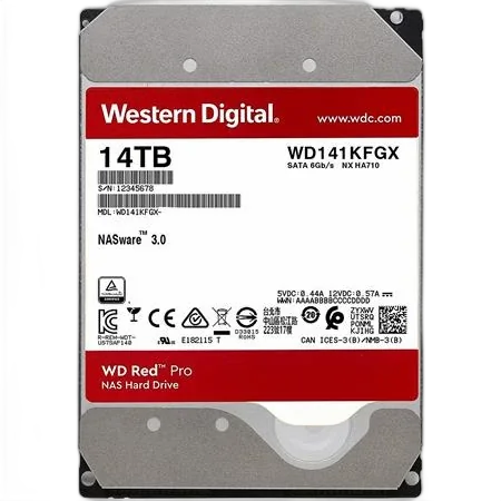 Внутренний жесткий диск WD Red Pro 10TB 3.5" SATA III NAS Internal HDD