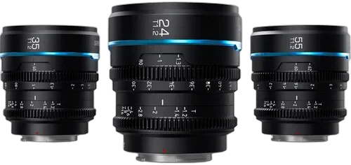 Набор объективов Sirui Night Walker 24, 35, 55mm T1.2 S35 Cine Lens для Sony E-Mount