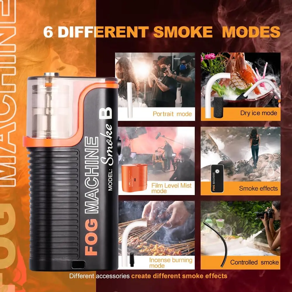 Портативный генератор дыма LENSGO Fog Machine Smoke B