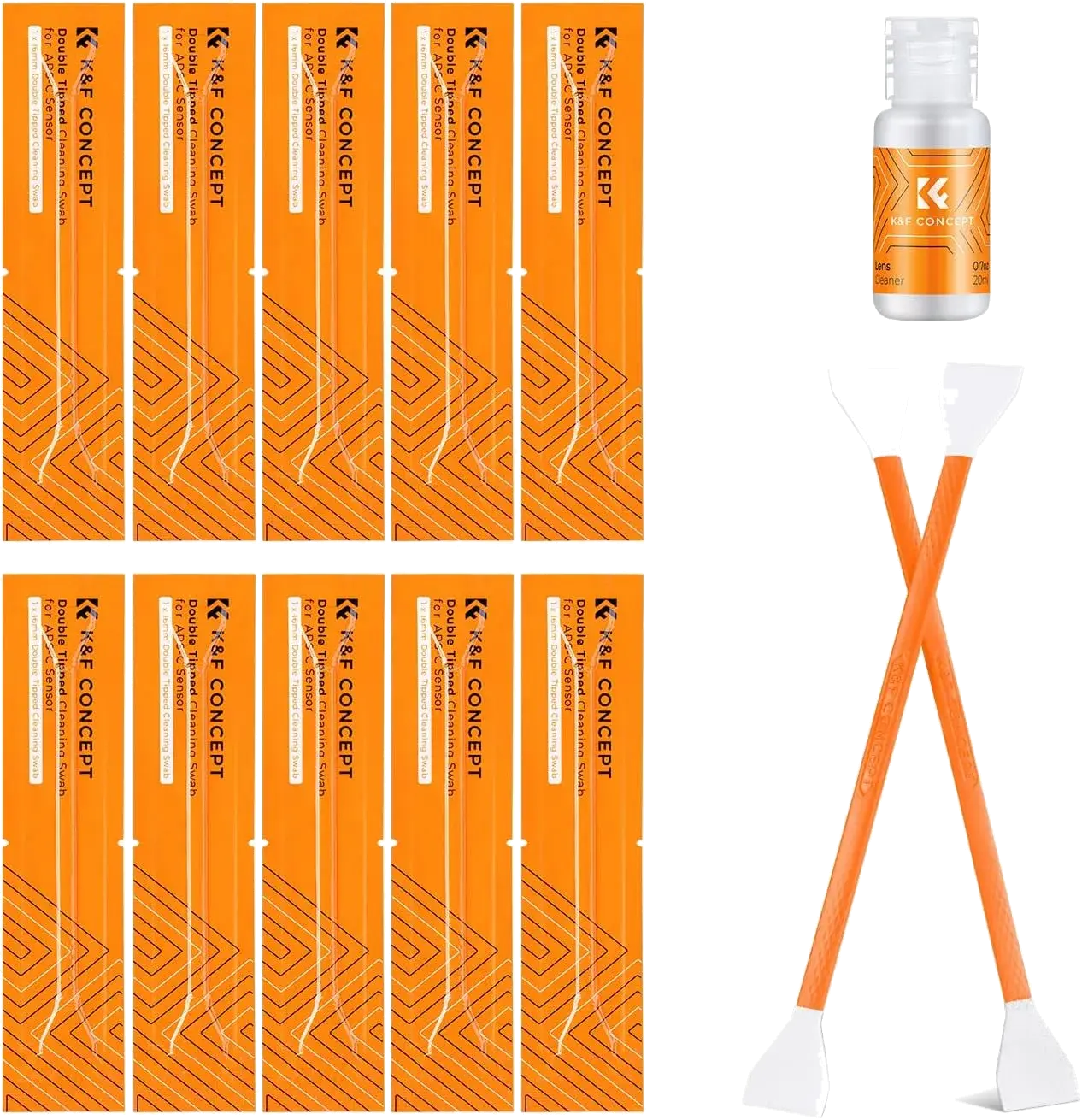 Набор для чистки матрицы K&F Concept 16mm APS-C Sensor Cleaning Swab Kit
