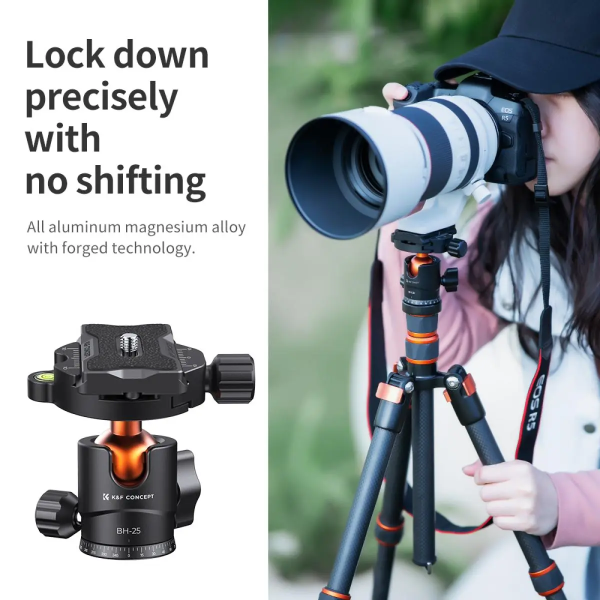 Голова для штатива K&F Concept 8кг Camera Tripod Ball KF31.029V3
