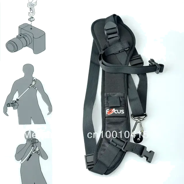 Плечевой ремень Quick Rapid Camera Single Shoulder Sling Black Belt Strap F1 for DSLR Camera