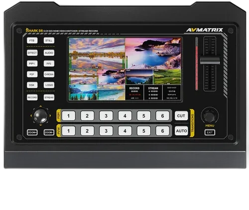 Видеомикшер AVMatrix Shark S6 6-Channel HDMI/SDI Video Switcher