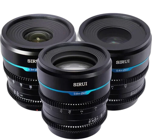 Набор объективов Sirui Night Walker 24, 35, 55mm T1.2 S35 Cine Lens на Canon RF-mount
