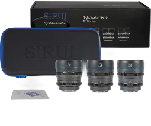 Набор объективов Sirui Night Walker 24, 35, 55mm T1.2 S35 Cine Lens для MFT Mount