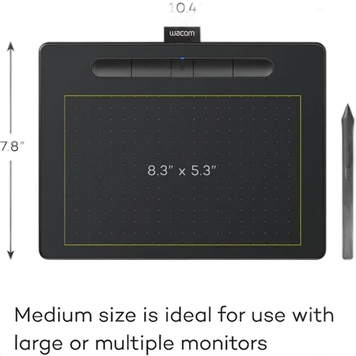 Графический планшет Wacom Intuos Bluetooth Creative Pen Tablet (Medium) CTL6100WLK0