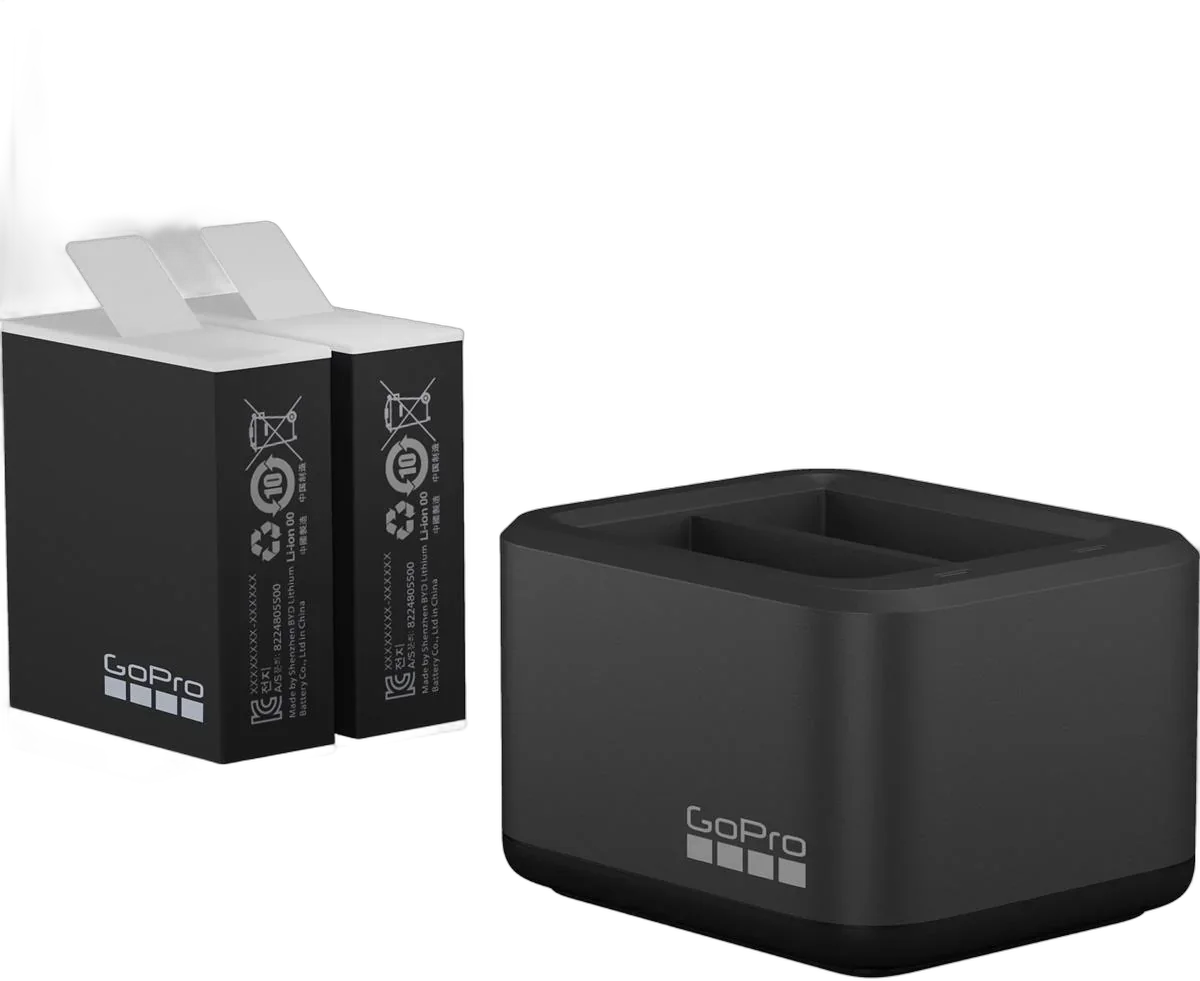 Зарядное устройство GoPro Dual Battery Charger + 2 аккум. Enduro для Gopro 12/11/10/9