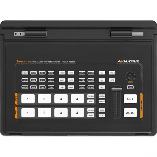 Видеомикшер AVMATRIX Shark S4 PLUS 4-Channel SDI/HDMI Video Switcher with 10.1" IPS Display