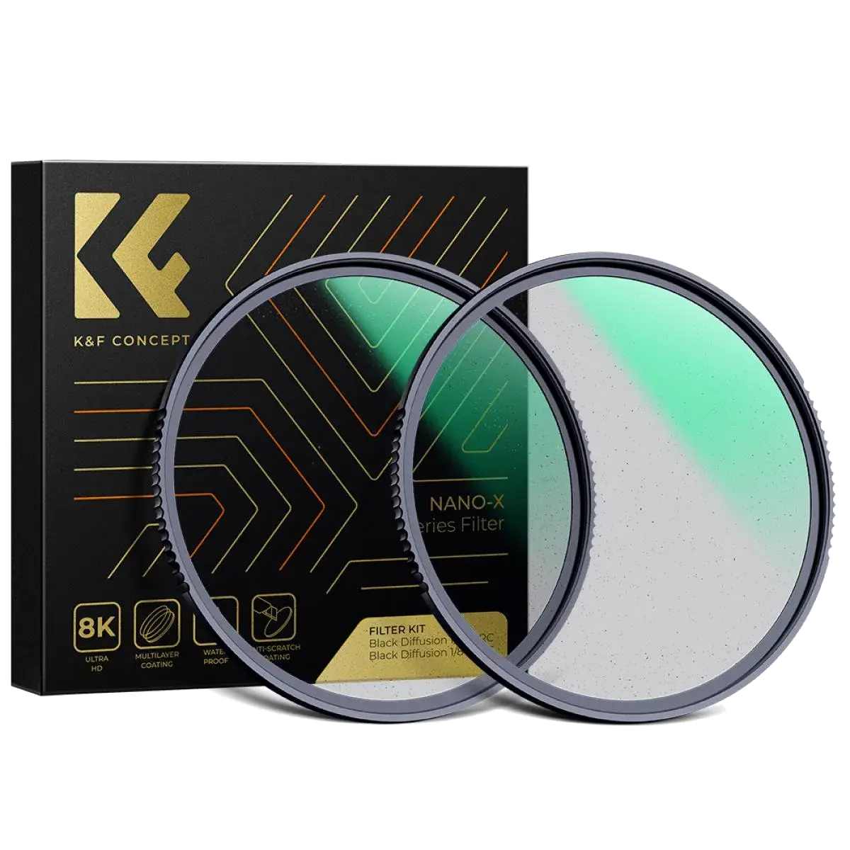 Набор фильтров K&F Concept Nano-X 67mm Black Mist1/4+1/8 Filter Kit