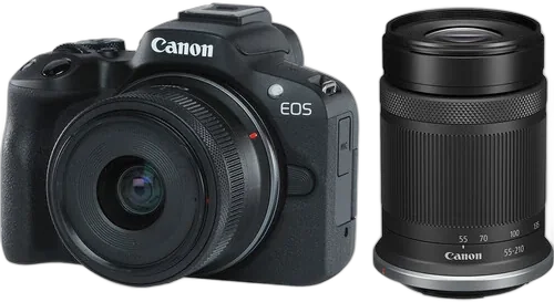 Фотоаппарат Canon EOS R50 Kit 18-45mm + 55-210mm 2 года
