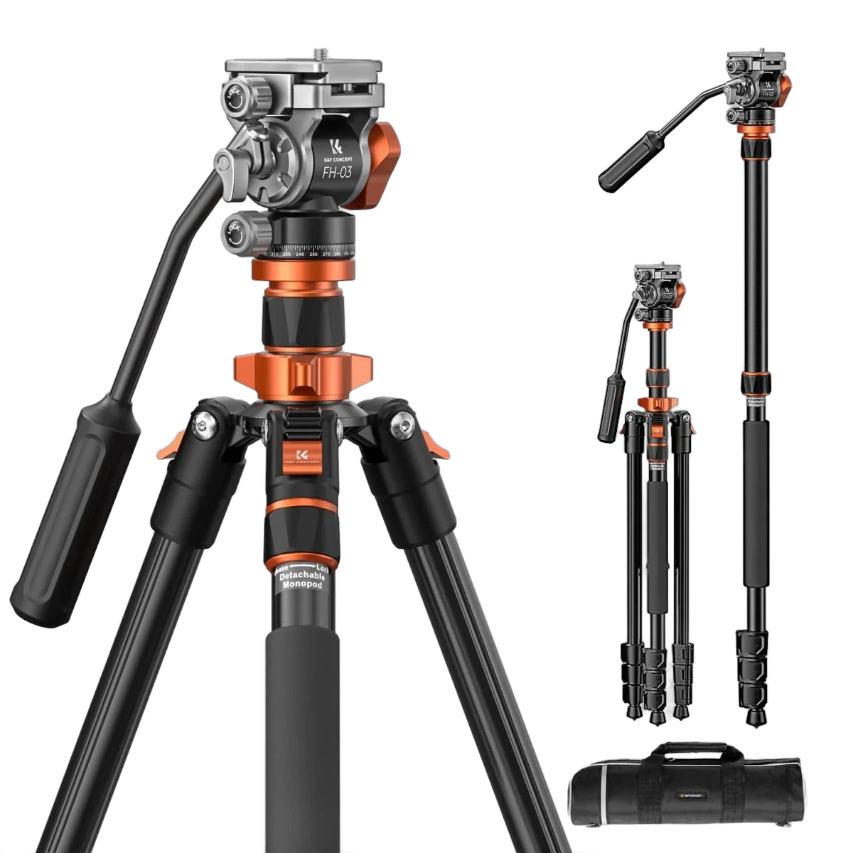 Штатив K&F Concept K234A7+FH-03 KF09.136