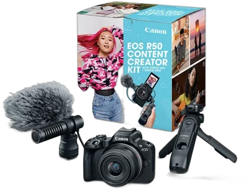 Фотоаппарат Canon EOS R50 Content Creator Kit 2 года