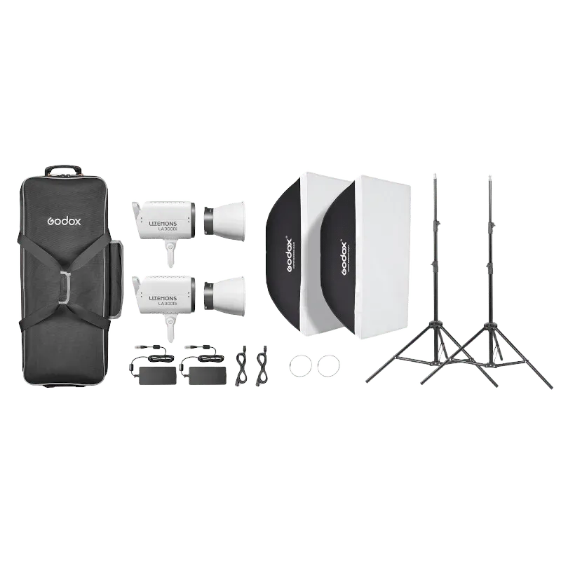 Комплект светодиодных осветителей Godox Litemons LA300Bi Bi-Color 2-Light Kit