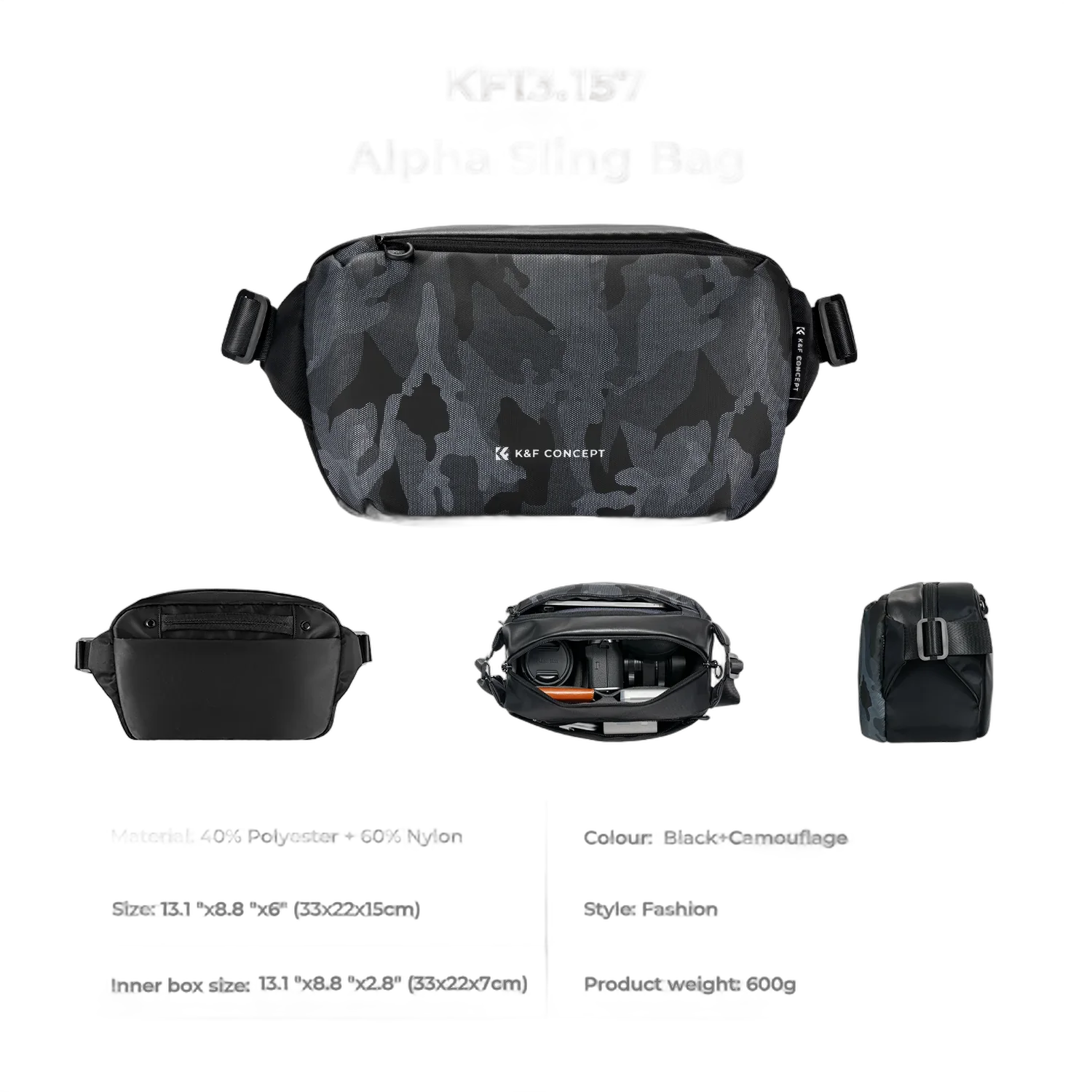 Сумка K&F Concept Alpha Camera Sling Bag 10L KF13.157V4
