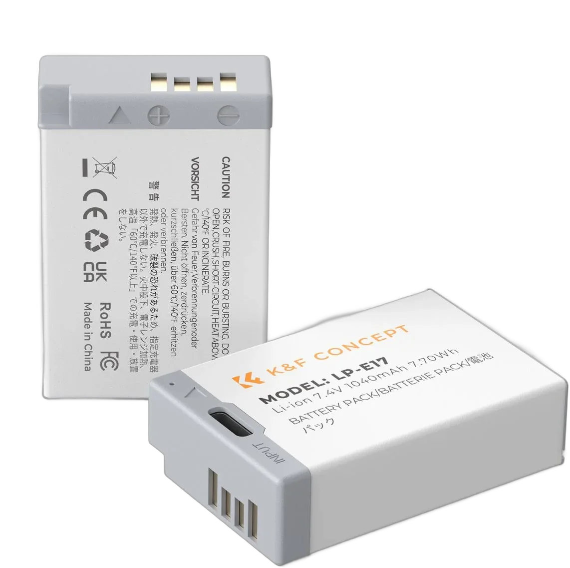 Аккумулятор K&F Concept LP-E17 1040mAh Type C