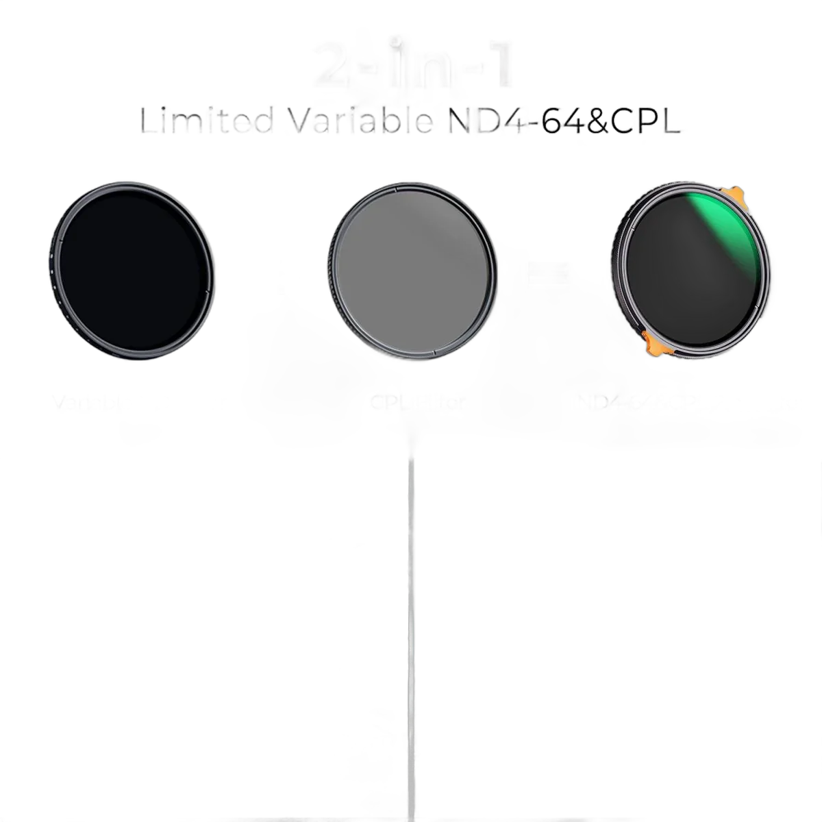 Фильтр K&amp;F Concept Nano-X 82mm 2-in-1 Variable ND4-ND64 (2-6 Stop) + CPL Filter HD Waterproof Anti Scratch