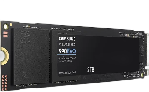 Внутренний жесткий диск Samsung 2TB 990 EVO PCIe 4.0 x4 / 5.0 x2 M.2 Internal SSD