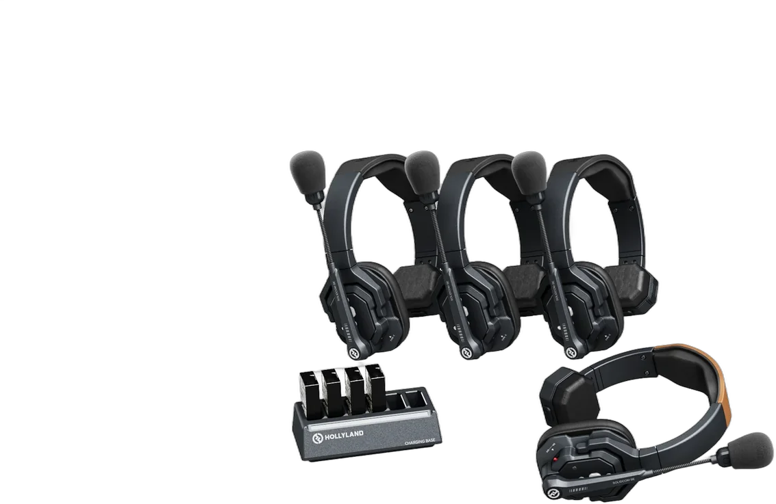 Беспроводной интерком Hollyland Solidcom SE C1-4S (2.4 GHz) Full-Duplex Wireless DECT Intercom System 4 абонента