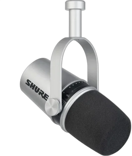 Студийный Shure MV7 серебристый