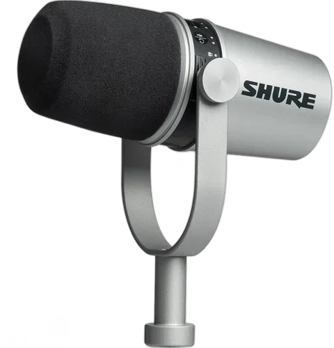 Студийный Shure MV7 серебристый