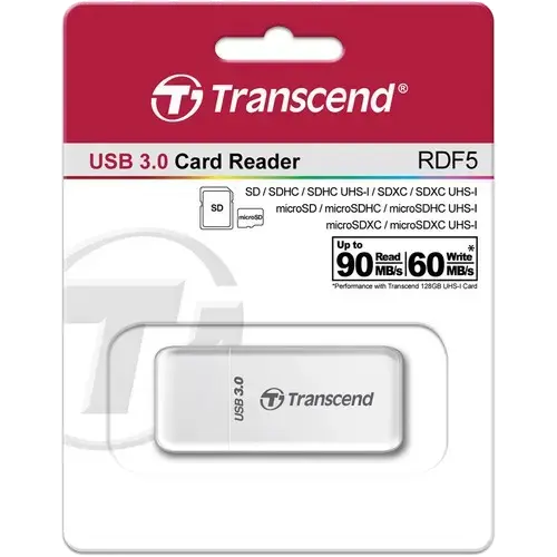Картридер Transcend RDF5 USB 3.1 SDHC / SDXC / microSDHC/SDXC Memory Card Reader