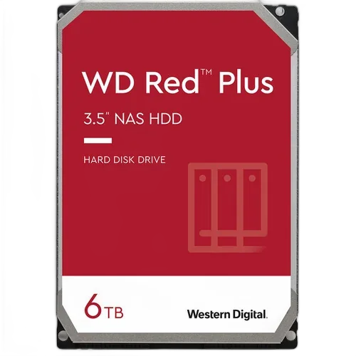 Внутренний жесткий диск WD 6TB WD60EFPX Red Plus SATA III 3.5" Internal NAS HDD