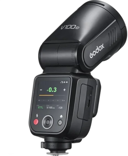 Вспышка Godox V100 Flash для Canon