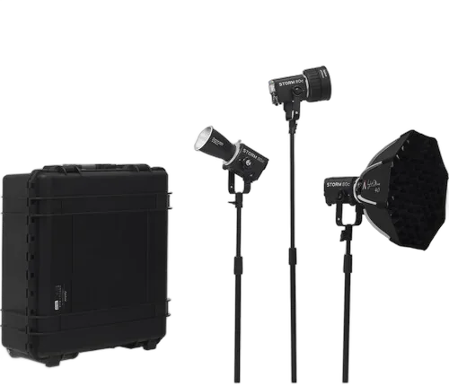 Комплект светодиодных осветителей Aputure STORM 80c 3-Light Kit BLAIR RGB LED Monolight