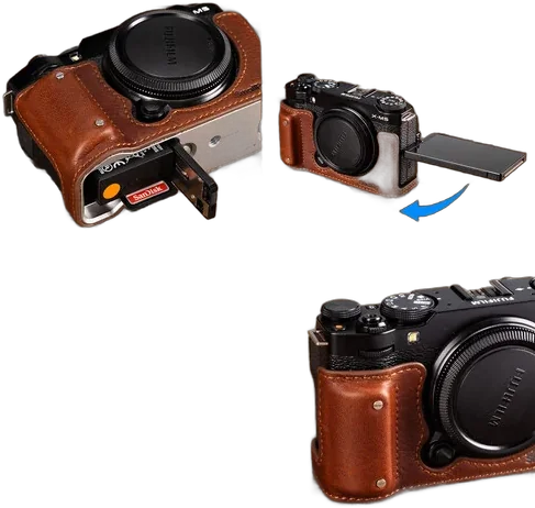 Кейс SmallRig Leather Half Case Kit для FUJIFILM X-M5 (Brown) 4880