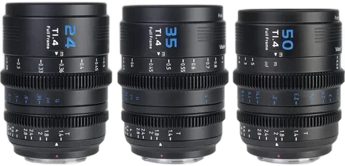 Набор объективов Sirui VP-1 Vision Prime T1.4 Full-Frame Cine 3-Lens Kit 24, 35, 50mm (Multi-Mount E Mount, L, Z, RF Adapters)