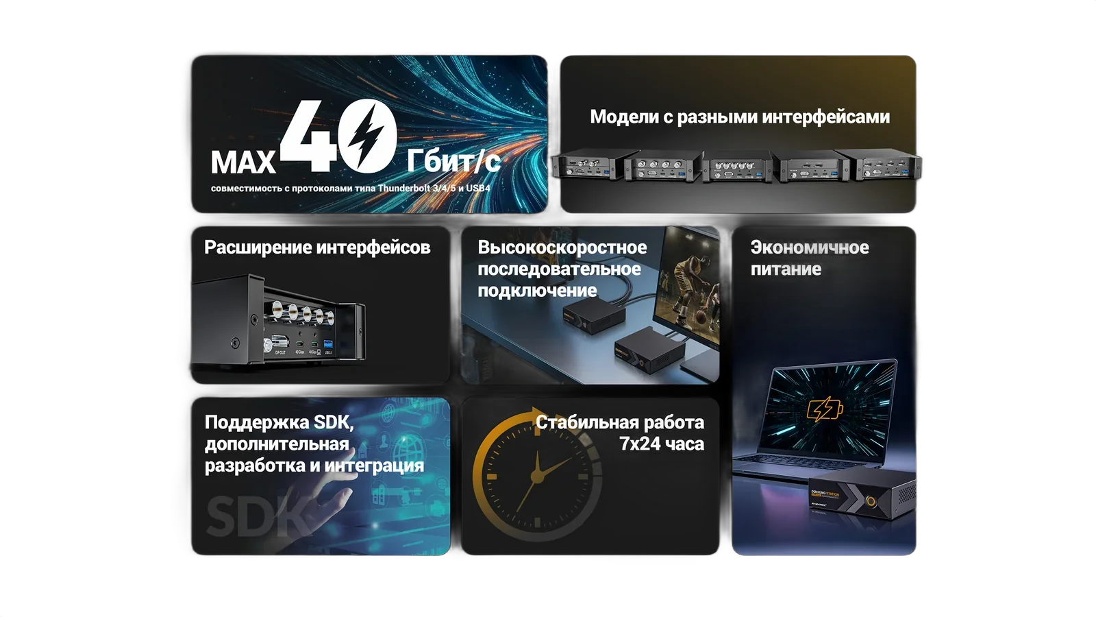 Док-станция AVMatrix TB-P51 3G-SDI Capture &amp; Playback Thunderbolt Series Docking Station