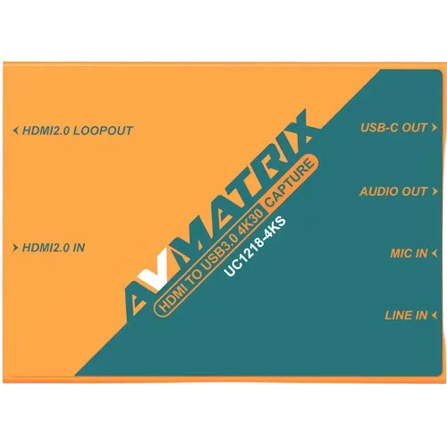Карта видеозахвата AVMatrix UC1218-4KS 4K HDMI to USB-C 3.1 Video Capture Device