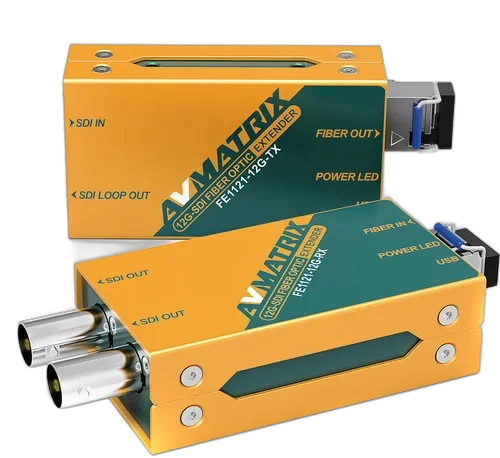 Конвертер AVmatrix FE1121-12G SDI Fiber Optic Extender Transmitter/Receiver Set