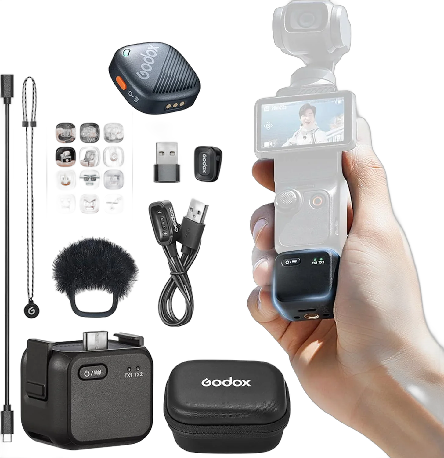 Радио петличный Godox Cube-OP3 Kit1