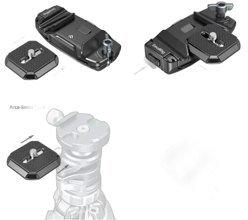 Крепление на ремень/рюкзак SmallRig Camera Clip with Quick Release Mount Plate 5053