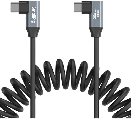 Кабель SmallRig USB-C Right Angled-to-Right Angled Coiled Data Cable 35см 4793