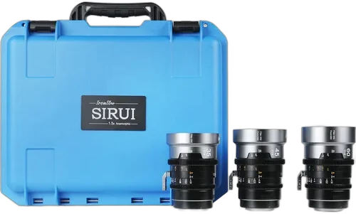 Набор объективов Sirui IronStar 35, 45, 60mm T1.9 Full-Frame Anamorphic (ARRI PL/EF Mount, Blue Flare)